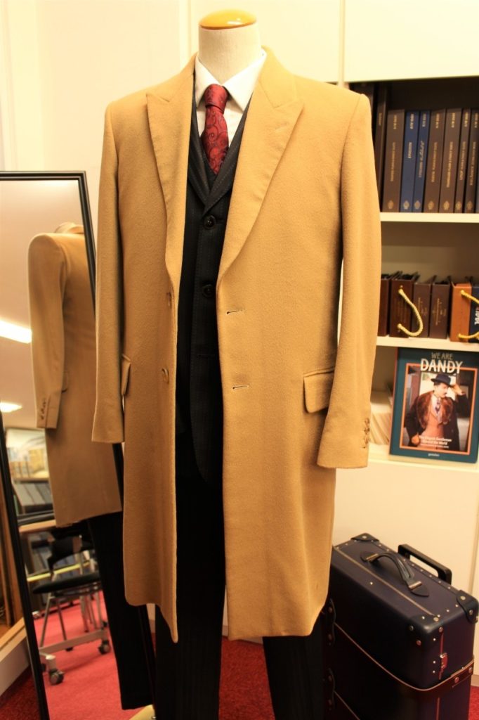 カシミヤ100％キャメルコート